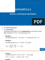 Semana 2 - Integrales Indefinidas