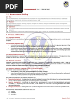 Assessment and Exam Policy