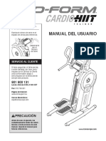 Manual Proform Cardio HIT