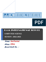 Xii CS Practical File 1