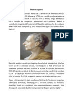 Montesquieu-Personalitati Ale Iluminismului