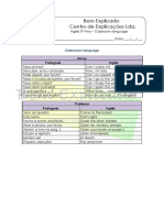 0.3 Ficha Informativa - Classroom language