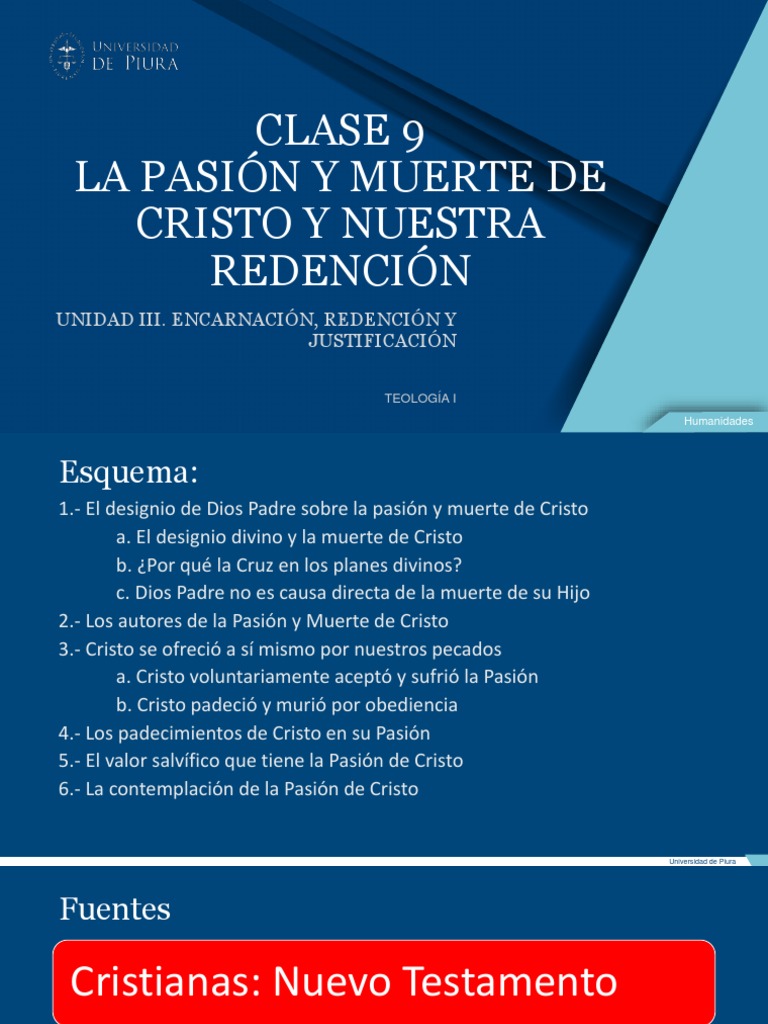 Clase 9 La Pasión y Muerte de Cristo y Nuestra Redención | PDF | Jesús ...