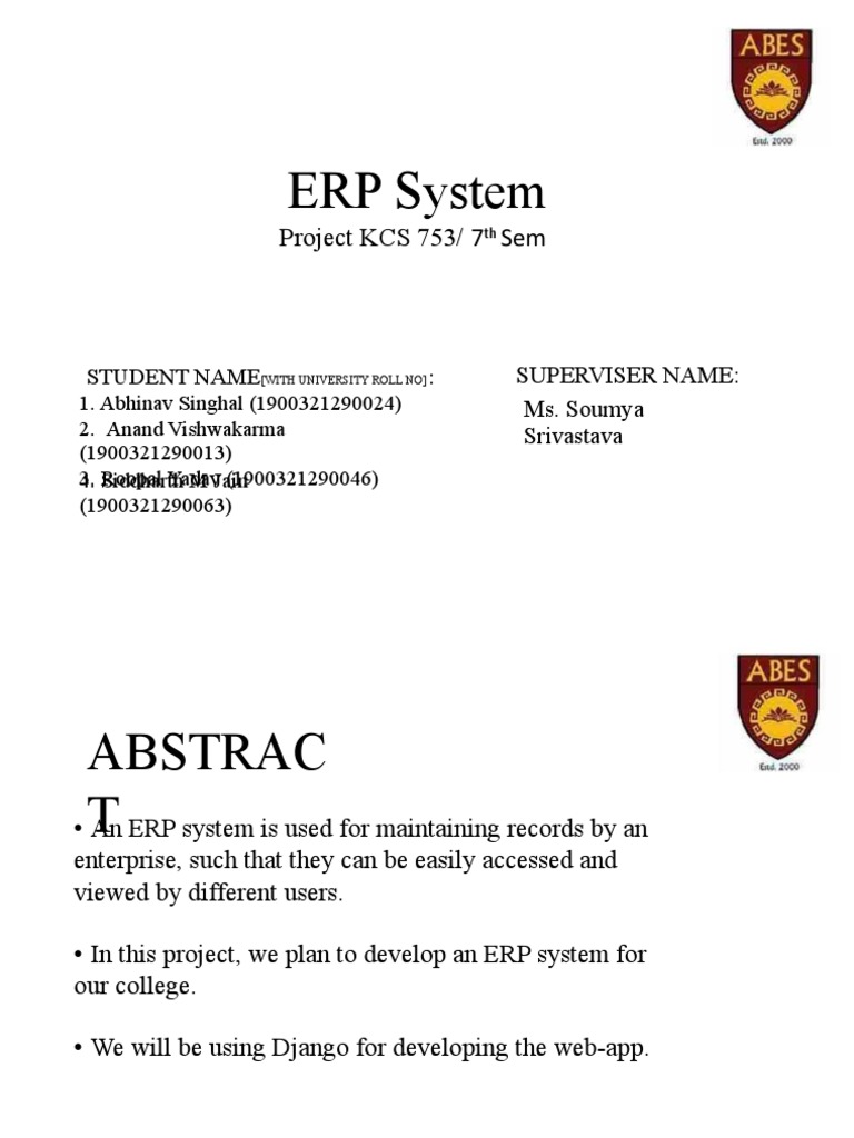 ERP System Development Using Django | PDF
