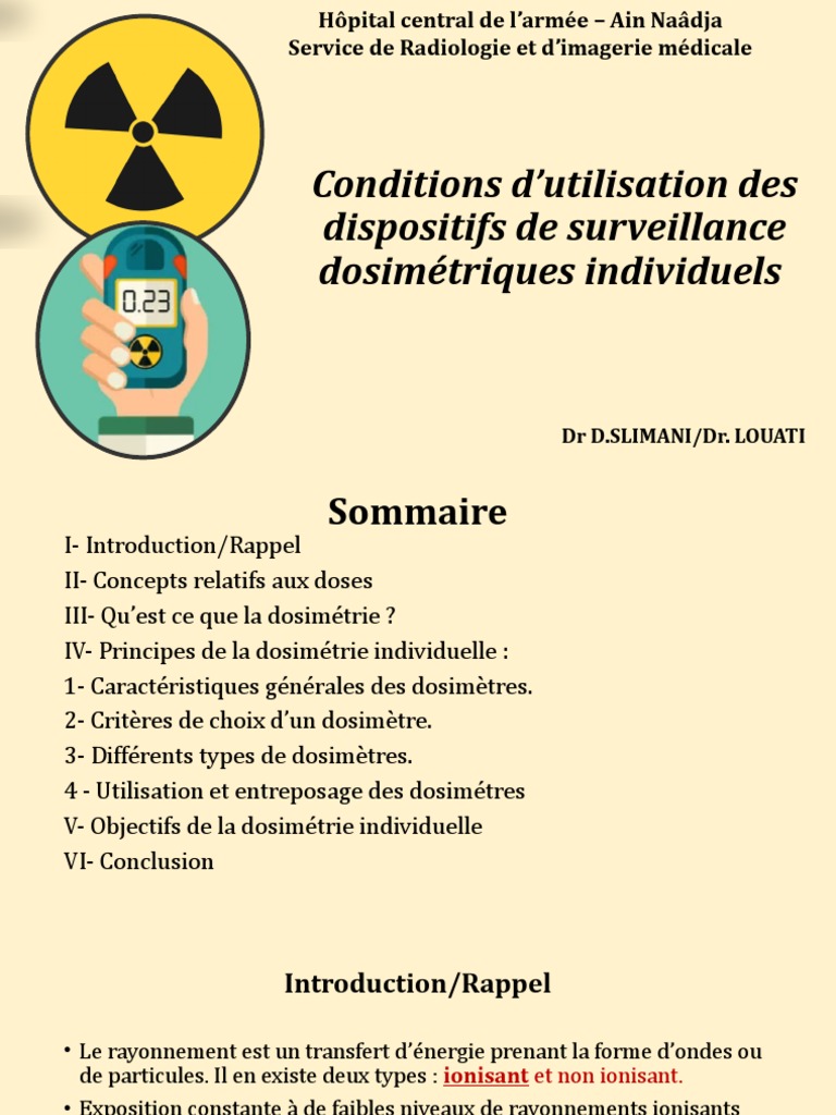 Dosimétrie Cours | PDF