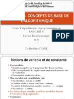 Chapitre 2 - CONCEPTS DE BASE DE L'ALGORITHMIQUE-2020