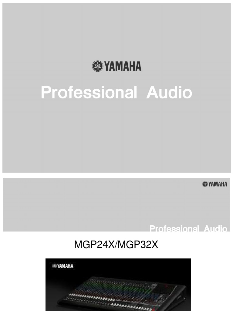 MGP24X Yamaha - Mixing Console Mixer Series Premium 24-Channel Analog MGP YAMAHA with Overview USB SecondLife