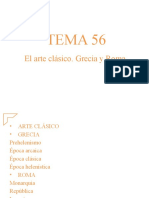TEMA 56 El Arte Clásico. Grecia y Roma