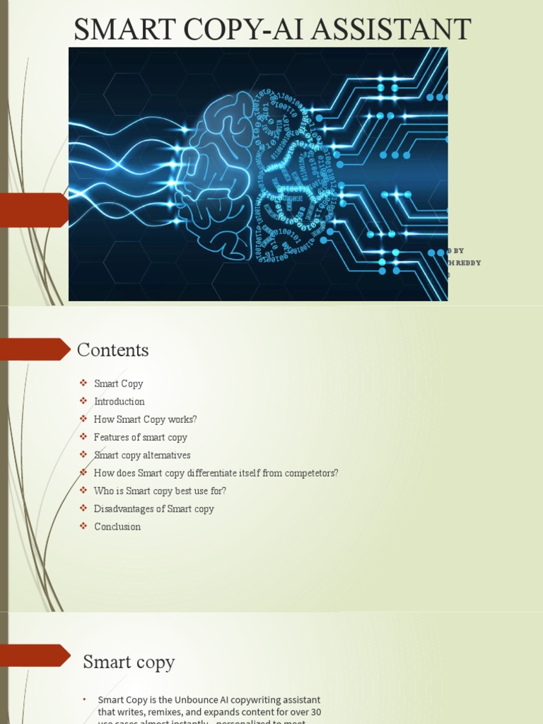 Smart Copy: AI Writing Assistant Overview | PDF | Search Engine ...