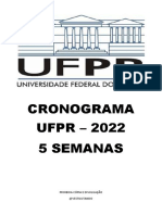 CRONOGRAMA UFPR 5 SEMANAS 2022