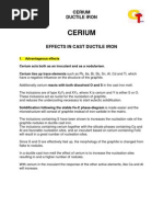 Cerium in Ductile Iron