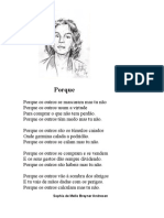 'Porque' - Sophia de Mello Breyner Andresen 