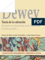 Dewey Teoría de La Valoración