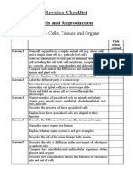 Y7EoY Revision Checklist