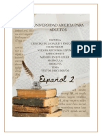 Textos Discursivos Tarea 7 Español 2