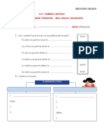 Examen de Primer Trimestre - Área Ciencia Tecnología