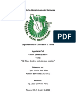 Lista de Raya-Destajo - Costos y Presupuestos