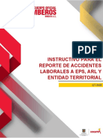 GT-IN06 Reporte de Accidentes Laborales A EPS - ARL y Entidad Territorial