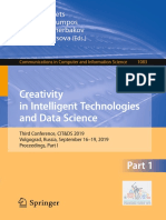 Creativity in Intelligent Technologies and Data Science 2019