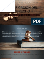 Carlos Antonio Leon Rodriguez - Clasificaciòn Del Derecho
