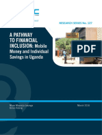 127 A Pathway To Financial Inclusion - Mobile Money and Individual Savings in Uganda