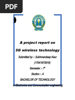 A Project Report On 5G Wireless Technology