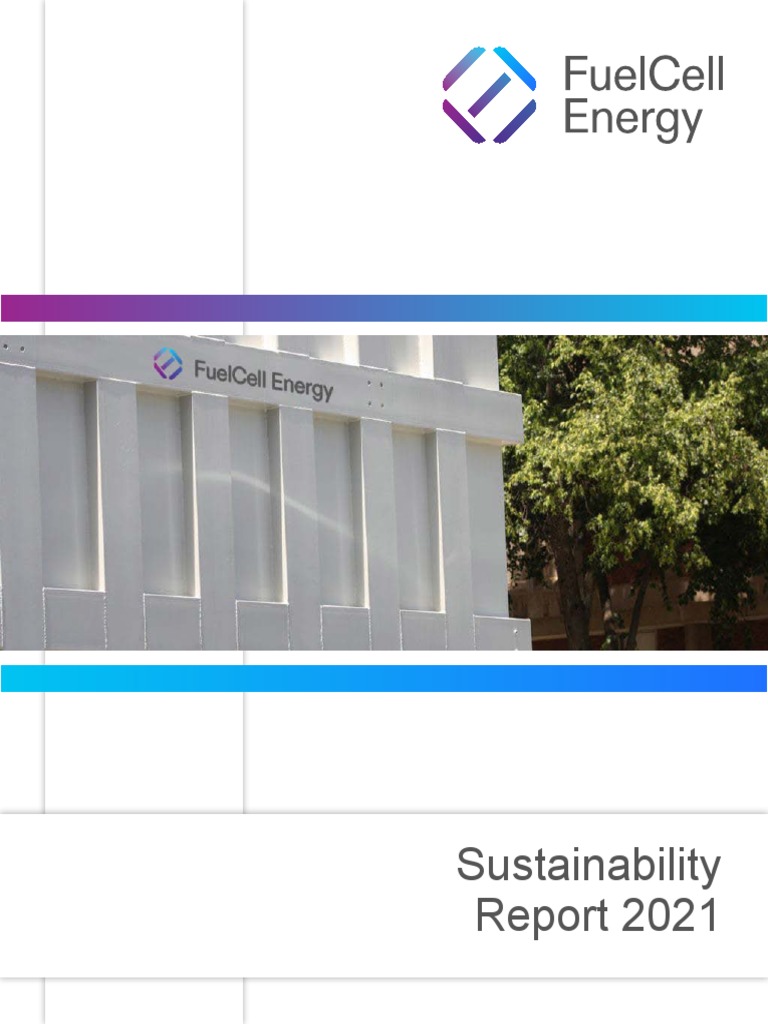 FuelCell Energy 2021 Sustainability Report | PDF | Energy Storage ...