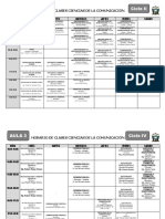 Horario Diciembre 2022