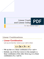 Linear Combinations, Linear Algebra, Alexandria University