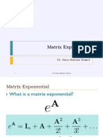 Matrix Exponential, Linear Algebra, Alexandria University