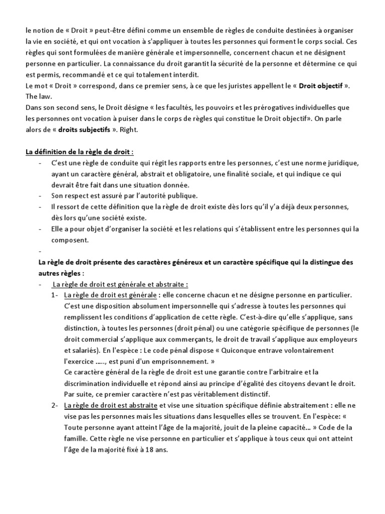 Caractéristiques de la règle de droit | PDF | Justice | Crime et violence