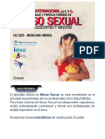 Abuso Sexual, Diplomado Internacional.
