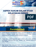 Aspek Hukum Dalam Studi Kelayakan Bisnis