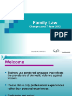 Presentation On Family Law & Amendments, Cooma