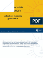 Analisis I, Calculo de La Media Geometrica