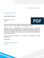 Carta de Renuncia