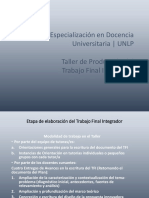 Estructura Del TFI y Apartado Presentación Del Tema-Problema