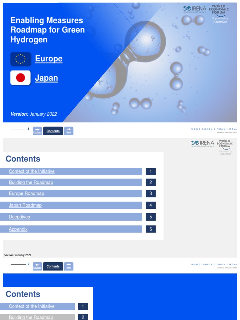 Enabling Measures Roadmap For Green H2 Jan22 Vf Download Free Pdf