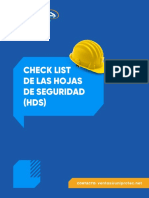 Check List de Las Hojas de Seguridad (HDS)