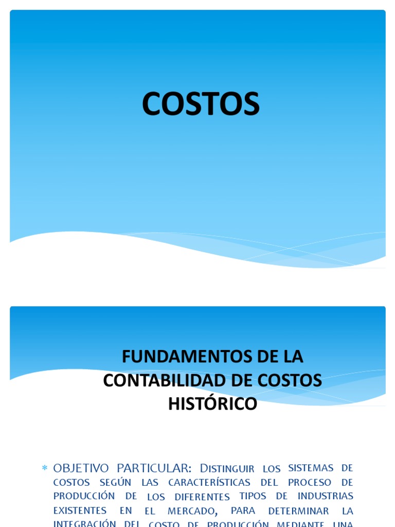 Clasificación y Control de Costos de Producción | PDF | Contabilidad ...
