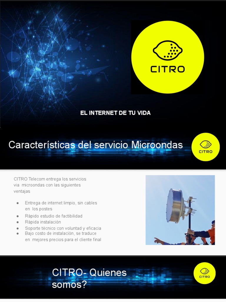 Internet Dedicado y Soporte CITRO | PDF | Internet | Centro de llamadas