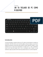 Teclado de PC Como Controlador Midi