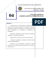 CADERNO TEMATICO - Analise Criminal CTSP 2022 2Â EdiÃ Ã o