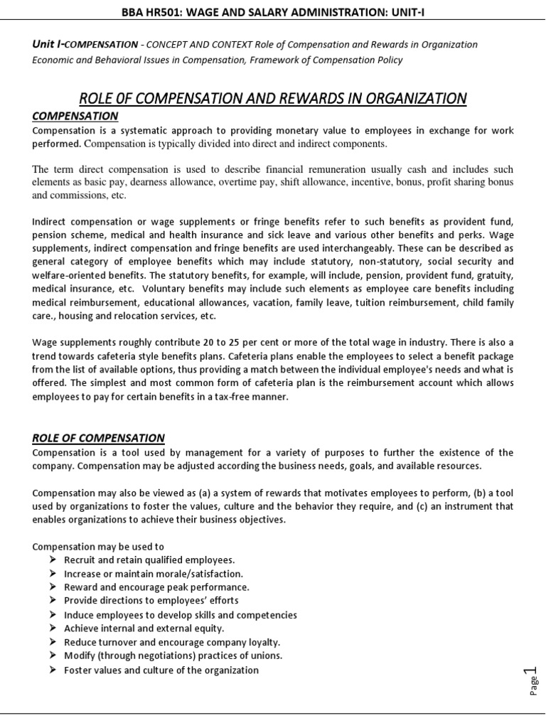 Compensation Management Overview | PDF | Cost Of Living | Employment