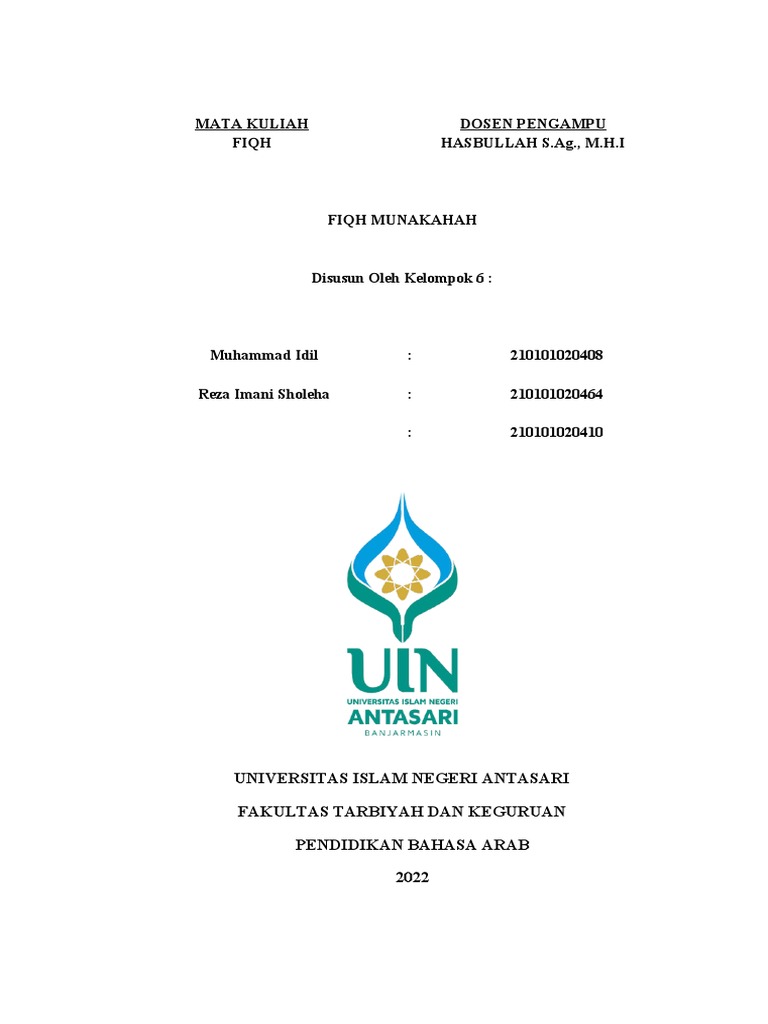 Kel.6 Fikih | PDF | Karier & Perkembangan | Agama & Spiritualitas