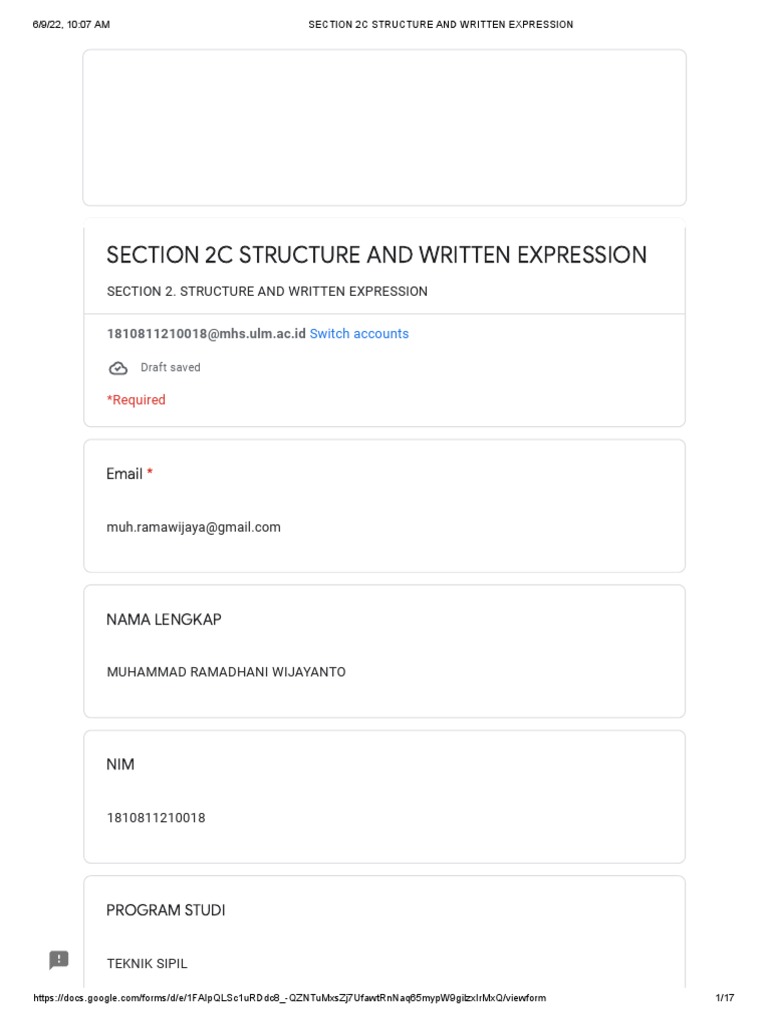 Section 2c Structure and Written Expression | PDF | Tropical Cyclones
