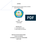 Artikel: Rancang Bangun Mesin Pemotong Kertas Dengan Sistem Rotasi Poros Engkol