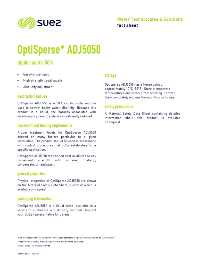 Suez Adj5050 | PDF