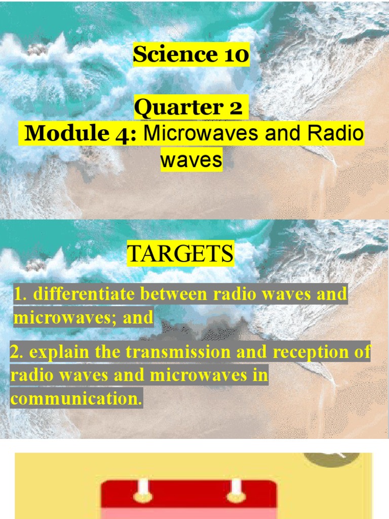 Day 2 Q2 Module 4 Radio Waves and Microwaves PDF Radio