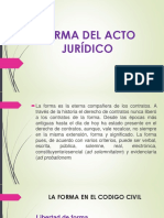 Forma Del Acto Jurídico